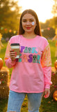 Spooky Season sequin long sleeve top