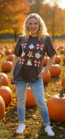 Halloween grey top