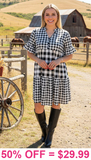Black and White checkered dress