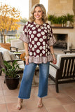 Brown Polka Dot top