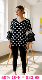 Black & White Polka dot blouse