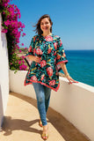 Floral Poncho Top
