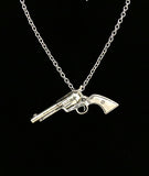Western Pistol Pendant Necklace