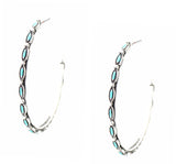 Turquoise Hoop Earrings