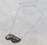 Western Pistol Necklace