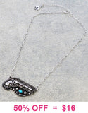 Western Pistol Pendant Necklace