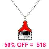 Western Cattle Tag Cowboy Killer Necklace