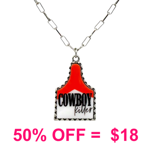 Western Cattle Tag Cowboy Killer Necklace