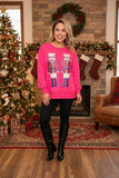 HOT SELLER SEQUIN Nutcracker Pink long sleeve