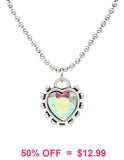 Bling Heart Silver necklace