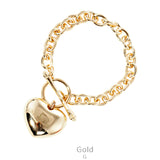 Gold Heart Chain bracelet