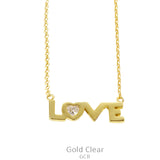L❤️VE gold chain necklace
