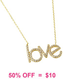 Bling LOVE Gold necklace