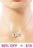 Bling LOVE Silver necklace
