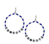 Beaded Cowboys earrings