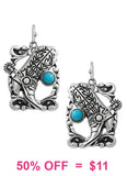 Western Boot Frame Earrings