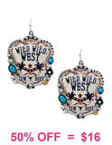 Wild West pendant earrings