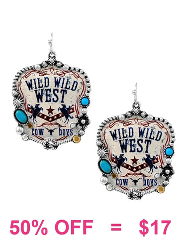Wild West pendant earrings