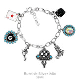 Western, Casino, charm bracelet