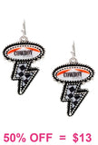 Cowboy thunder bolt earrings