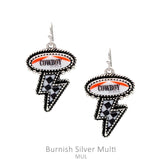 Cowboy thunder bolt earrings