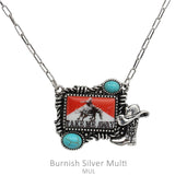 Cowboy 'Take Me Away' pendant necklace