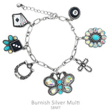 Western, Casino, bling Charm bracelet