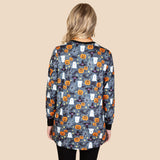 Halloween long sleeve top w/ sequin pocket