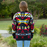 Black, Red, Yellow Thick Tribal Sweater