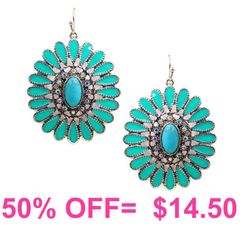 Southwest Style Bling Earrings