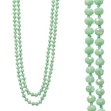 Light Mint Green Crystal 60" Layering necklace