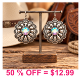 Concho w/Stone Earring