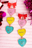 Hug Me heart dangle earrings