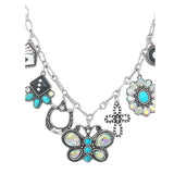 Western, Casino, bling charm necklace