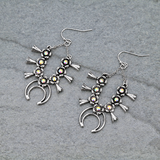 Silver Squash Blossom pendant Earrings