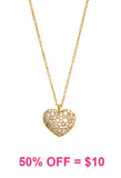 Medium Bling Heart pendant necklace