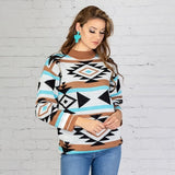 XL: Tribal WARM Thick Sweater