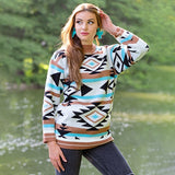 XL: Tribal WARM Thick Sweater