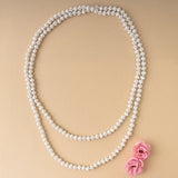 * White Crystal 60" Layering Necklace