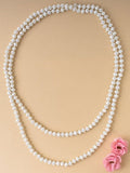 * White Crystal 60" Layering Necklace