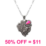 Western Texas Pam w/Stone Necklace