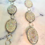 OFF.BLING RHINESTONE CONCHO BELT