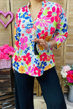 Colorful Flower print top