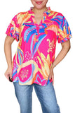 Pink, Blue, Yellow, Orange Top - loose fit