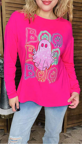 BOO Pink long sleeve top