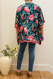 Floral Poncho Top