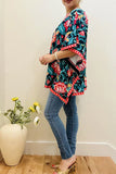 Floral Poncho Top