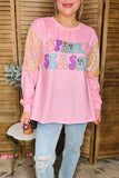 Spooky Season sequin long sleeve top