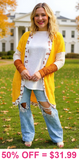 Mustard Fall cardigan