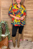 Sunflower baby doll top
